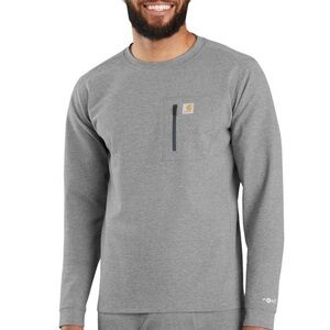 Carhartt Men's Base Force Heavyweight Crew in Grey